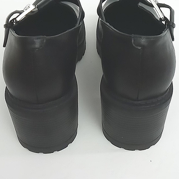G by Guess Shoes Women's Size 10 Mary Jane Chunky Heel Buckle Strap Black Y2K - Picture 9 of 10